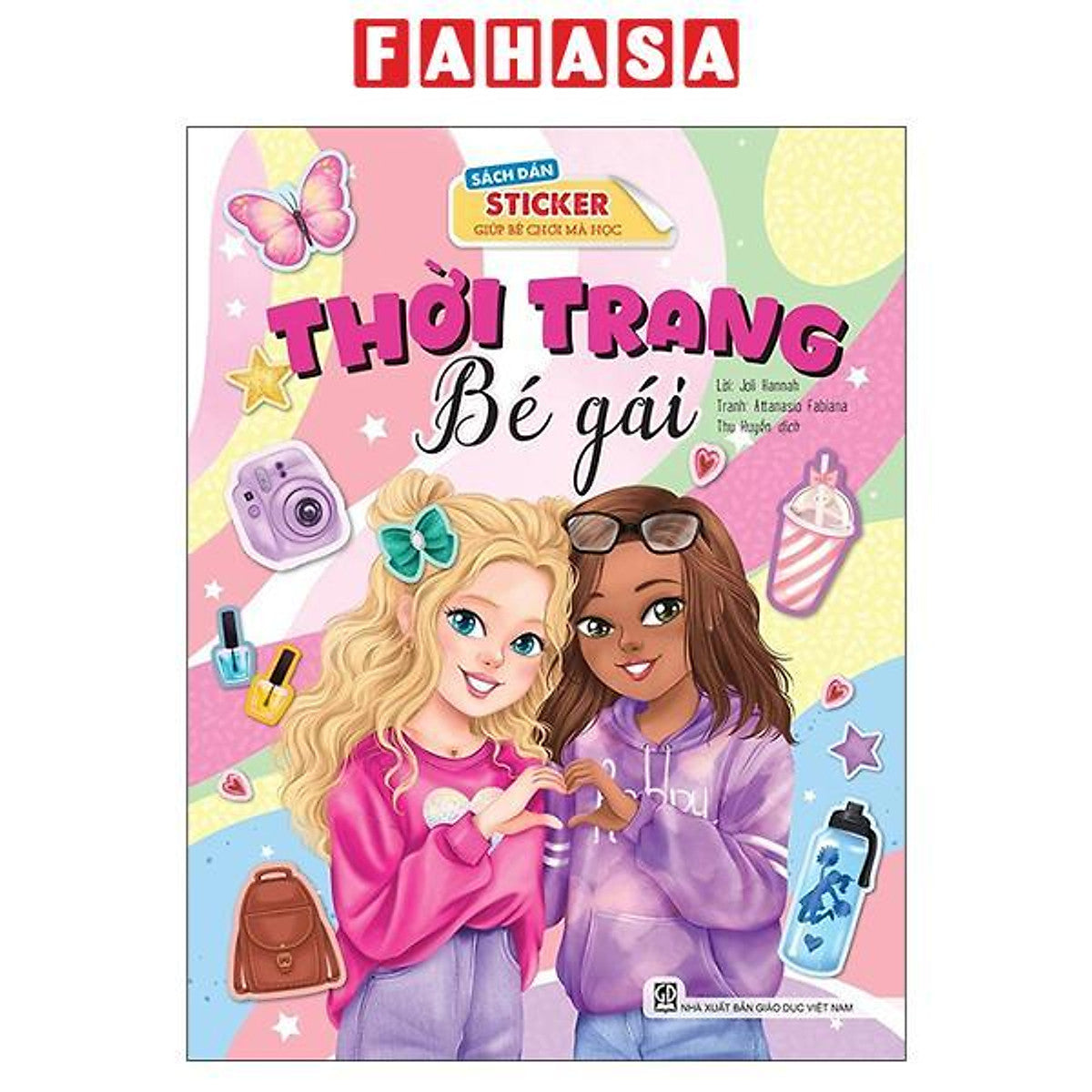 Sách - Sách Dán Sticker Giúp Bé Chơi Mà Học - Thời Trang Bé Gái
