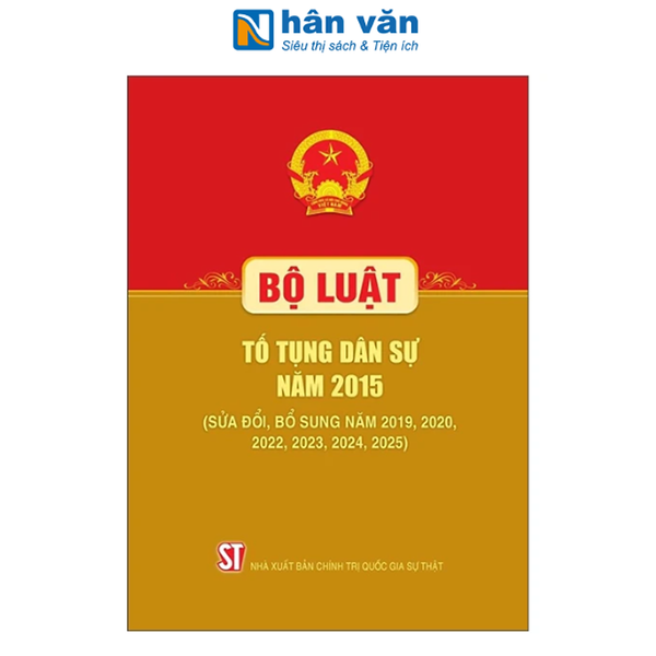 Bộ Luật Tố Tụng Dân Sự Năm 2015 (Sửa Đổi, Bổ Sung Năm 2019, 2020, 2022, 2023, 2024, 2025)