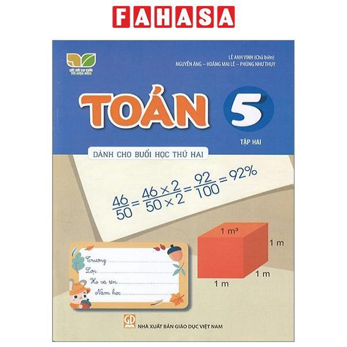 Toán 5 - Tập 2 (Kết Nối) (Dành Cho Buổi Học Thứ Hai)