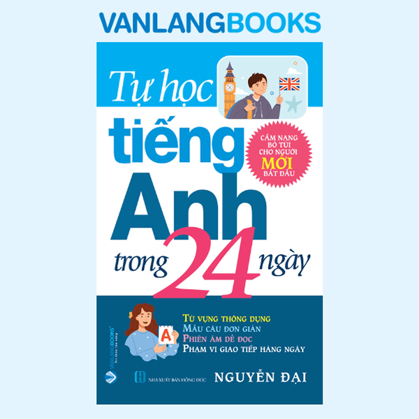 Sách Tự Học Tiếng Anh Trong 24 Ngày - Tái Bản 2025 - Vanlangbooks