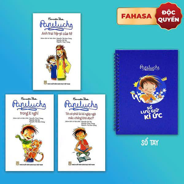 Sách - Bộ Sách Papelucho 4 - Anh Trai Híp-Pi Của Tớ + Trong Kì Nghỉ + Tớ Có Phải Là Kẻ Ngây Ngô Mắc Chứng Khó Đọc (Bộ 3 Tập) - Tặng Kèm Sổ Lưu Giữ Kí Ức - Độc Quyền Fahasa