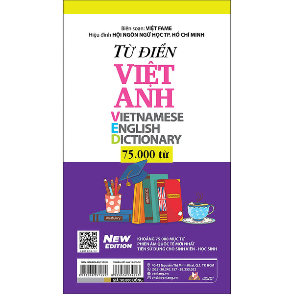 Từ Điển Việt - Anh 75.000 Từ - Tái Bản