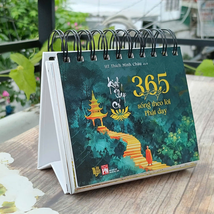 Kinh Pháp Cú - 365 Ngày Sống Theo Lời Phật Dạy (Bản Cao Cấp, In Màu)