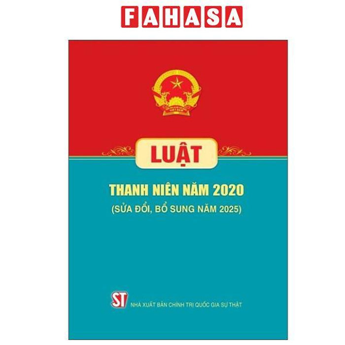 Sách - Luật Thanh Niên Năm 2020 (Sửa Đổi, Bổ Sung Năm 2025)
