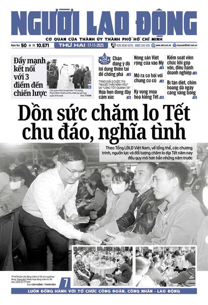 Nhật Báo Người Lao Động Từ Ngày 17-11-2025 Đến 23-11-2025
