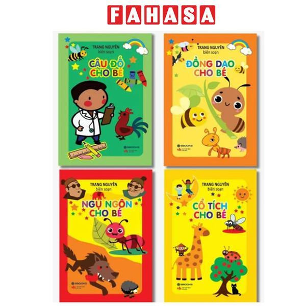 Sách - Tủ Sách Giáo Dục Sớm Cho Bé 0-6 Tuổi: Đồng Dao - Câu Đố - Truyện Cổ Tích - Ngụ Ngôn (Bộ 4 Cuốn)