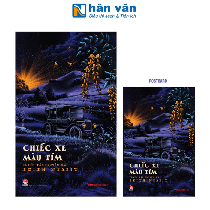 Sách - Chiếc Xe Màu Tím - Tuyển Tập Truyện Ma Edith Nesbit - Tặng Kèm Postcard