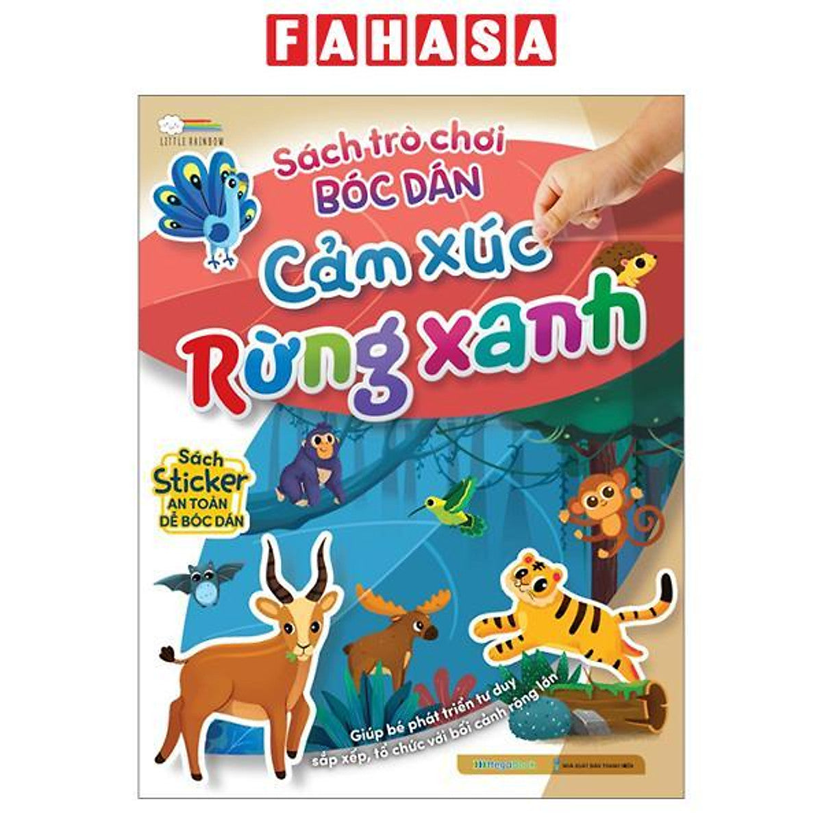 Sách - Sách Trò Chơi Bóc Dán Cảm Xúc - Rừng Xanh