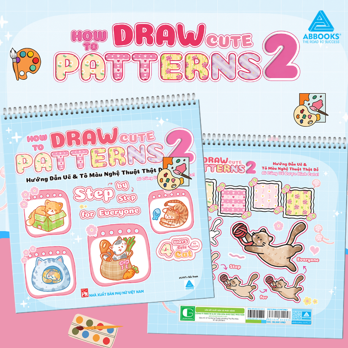Sách - Tô Màu Nghệ Thuật Thật Dễ - How To Draw Cute Patterns - Abbooks