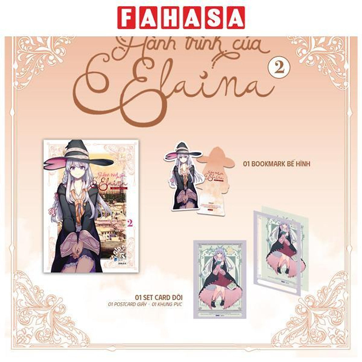 Sách - [Manga] Hành Trình Của Elaina - Tập 2 - Tặng Kèm Bookmark Bế Hình + Set Card Đôi