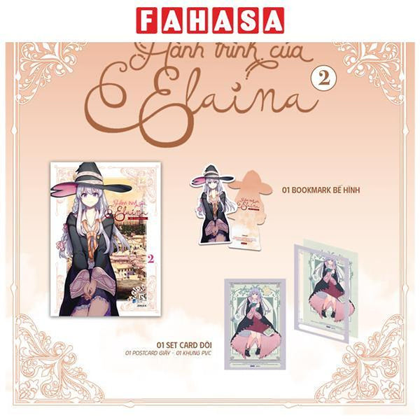 Sách - [Manga] Hành Trình Của Elaina - Tập 2 - Tặng Kèm Bookmark Bế Hình + Set Card Đôi