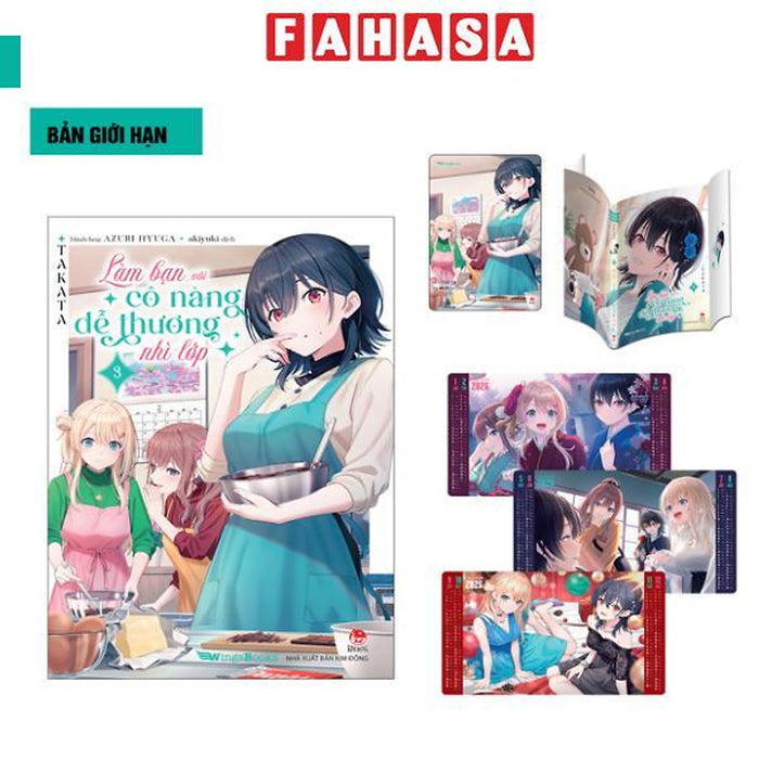 Sách - Làm Bạn Với Cô Nàng Dễ Thương Nhì Lớp - Tập 3 - Bản Giới Hạn - Tặng Kèm Postcard + Bìa Áo Limited + Set Postcard Lịch 2026