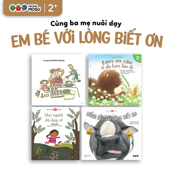 Truyện Ehon Bé 3-4-5 Tuổi - Bộ 4 Cuốn Em Bé Với Lòng Biết Ơn