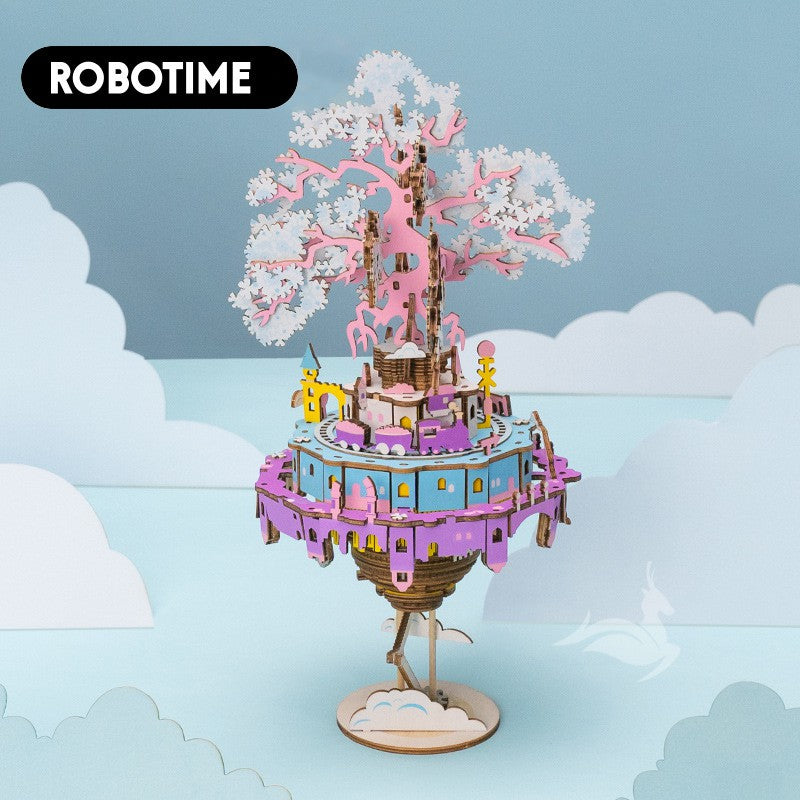 [BẢN QUỐC TẾ TIẾNG ANH] Mô hình Hộp âm nhạc - Đồ chơi lắp ráp bằng gỗ 3D - Robotime DIY Music Box AM41 - AM45