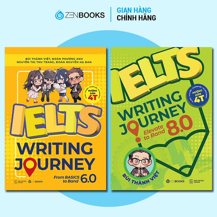 Sách - Bộ Sách Ielts Writing Journey - Lộ Trình Từ Cơ Bản Đến Band 8.0