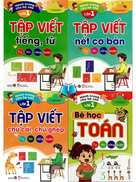 Sách - Hành Trang Cho Bé Vào Lớp 1 (4 Cuốn) - Tbooks
