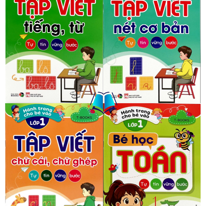 Sách - Hành Trang Cho Bé Vào Lớp 1 (4 Cuốn) - Tbooks