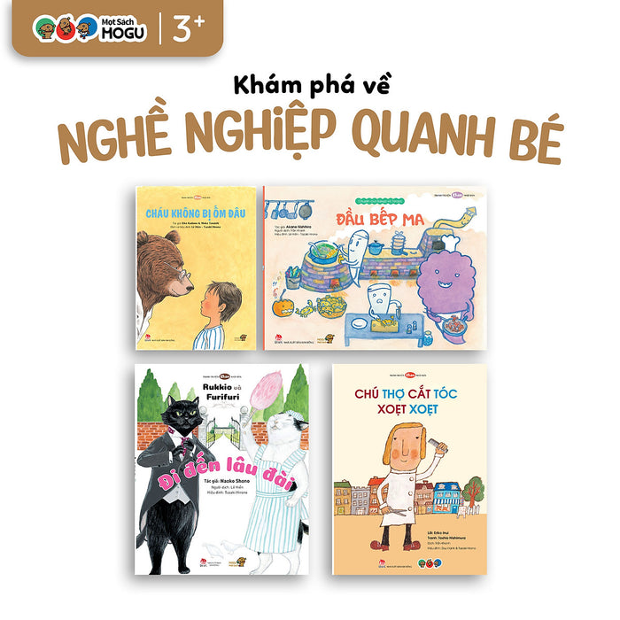 Truyện Ehon Bé 3-4-5 Tuổi - Bộ 4 Cuốn Nghề Nghiệp Quanh Bé