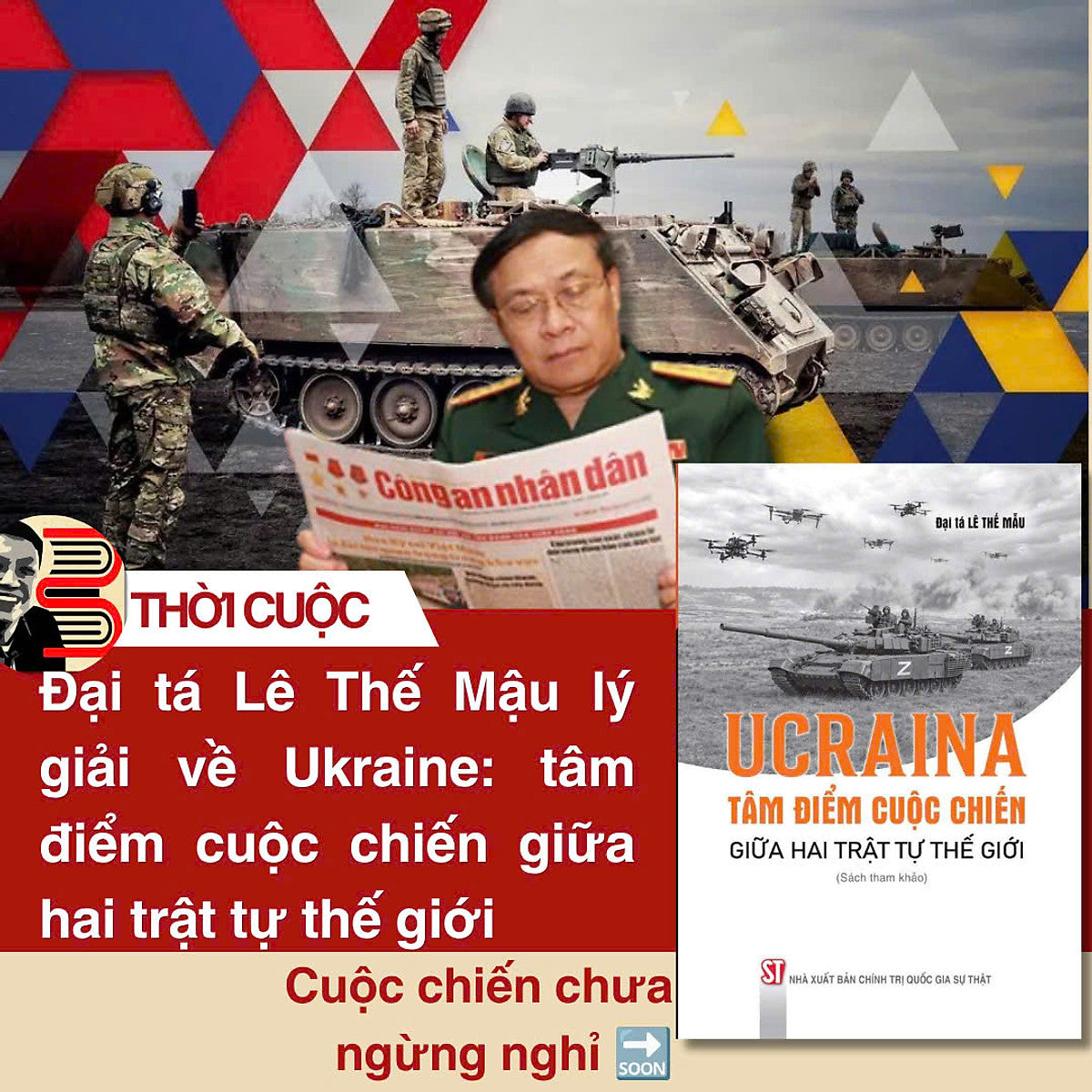 Sách - Ucraina: Tâm Điểm Cuộc Chiến Giữa Hai Trật Tự Thế Giới – Đại Tá Lê Thế Mẫu – Nxb Ctqgst