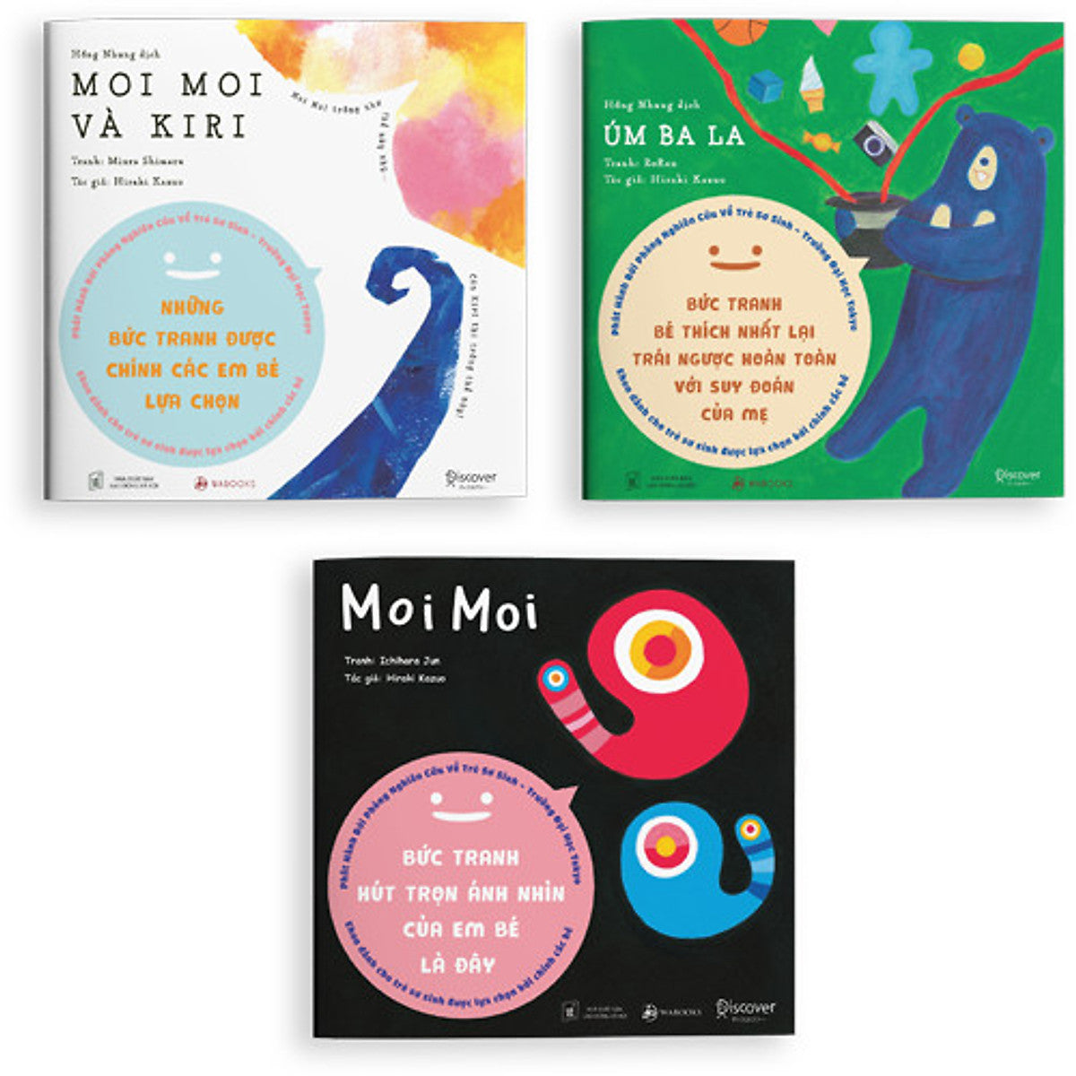 Sách Set 3 Cuốn Moi Moi Và Những Người Bạn - Dành Cho Trẻ Từ 0-2 Tuổi