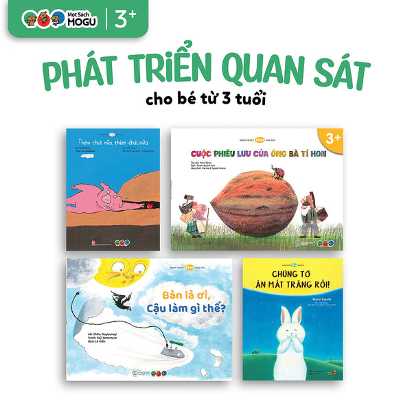Truyện Ehon Bé 3-4-5 Tuổi - Bộ 4 Cuốn Phát Triển Quan Sát