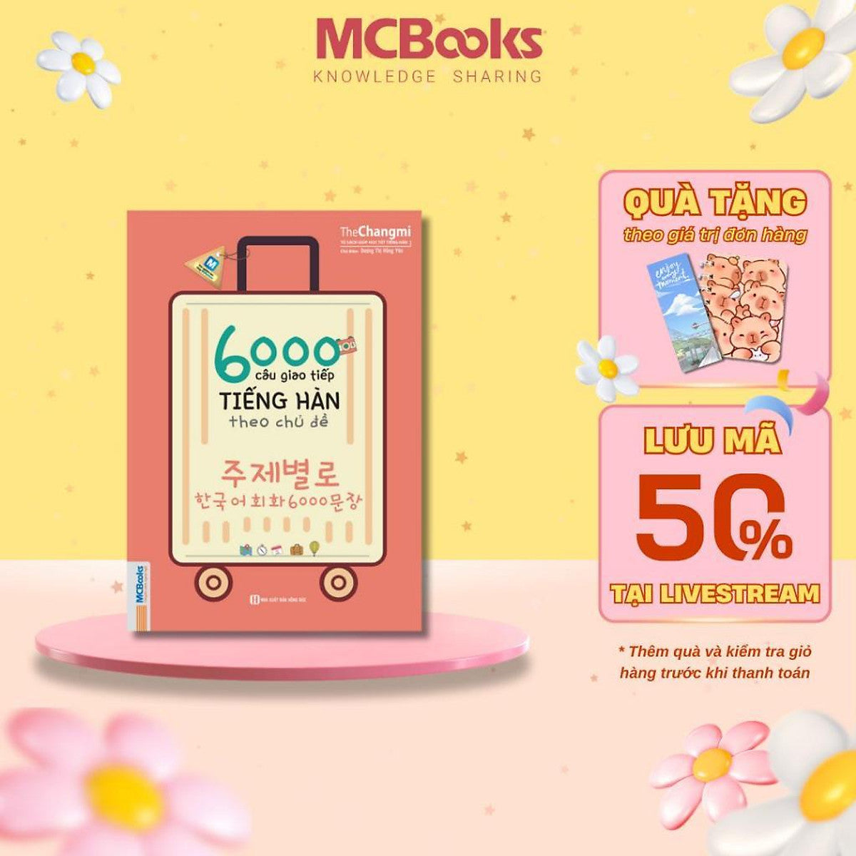 Sách - 6000 Câu Giao Tiếp Tiếng Hàn Theo Chủ Đề - Kèm App Học Tập - Mcbooks
