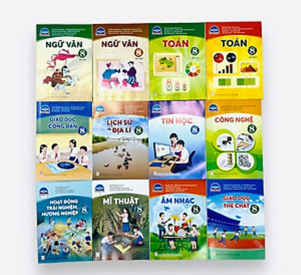 Bộ Sách Giáo Khoa Lớp 8- Chân Trời Sáng Tạo (12 Quyển- Kèm Bìa Nilong Bao Sách)