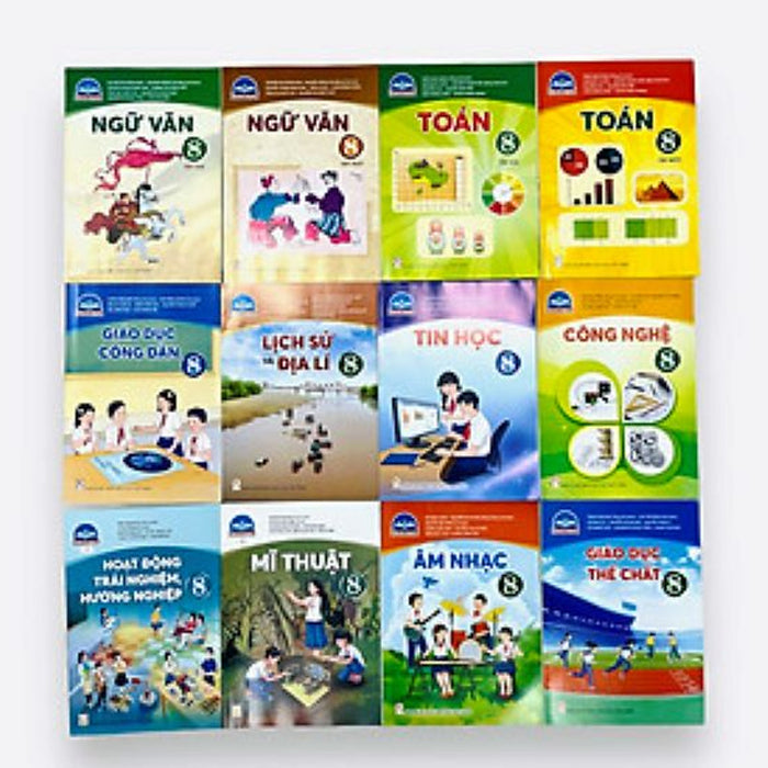 Bộ Sách Giáo Khoa Lớp 8- Chân Trời Sáng Tạo (12 Quyển- Kèm Bìa Nilong Bao Sách)
