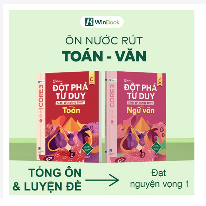 Sách - Bộ 2 Cuốn Đột Phá Tư Duy Kì Thi Tốt Nghiệp Thpt Môn Toán, Ngữ Văn