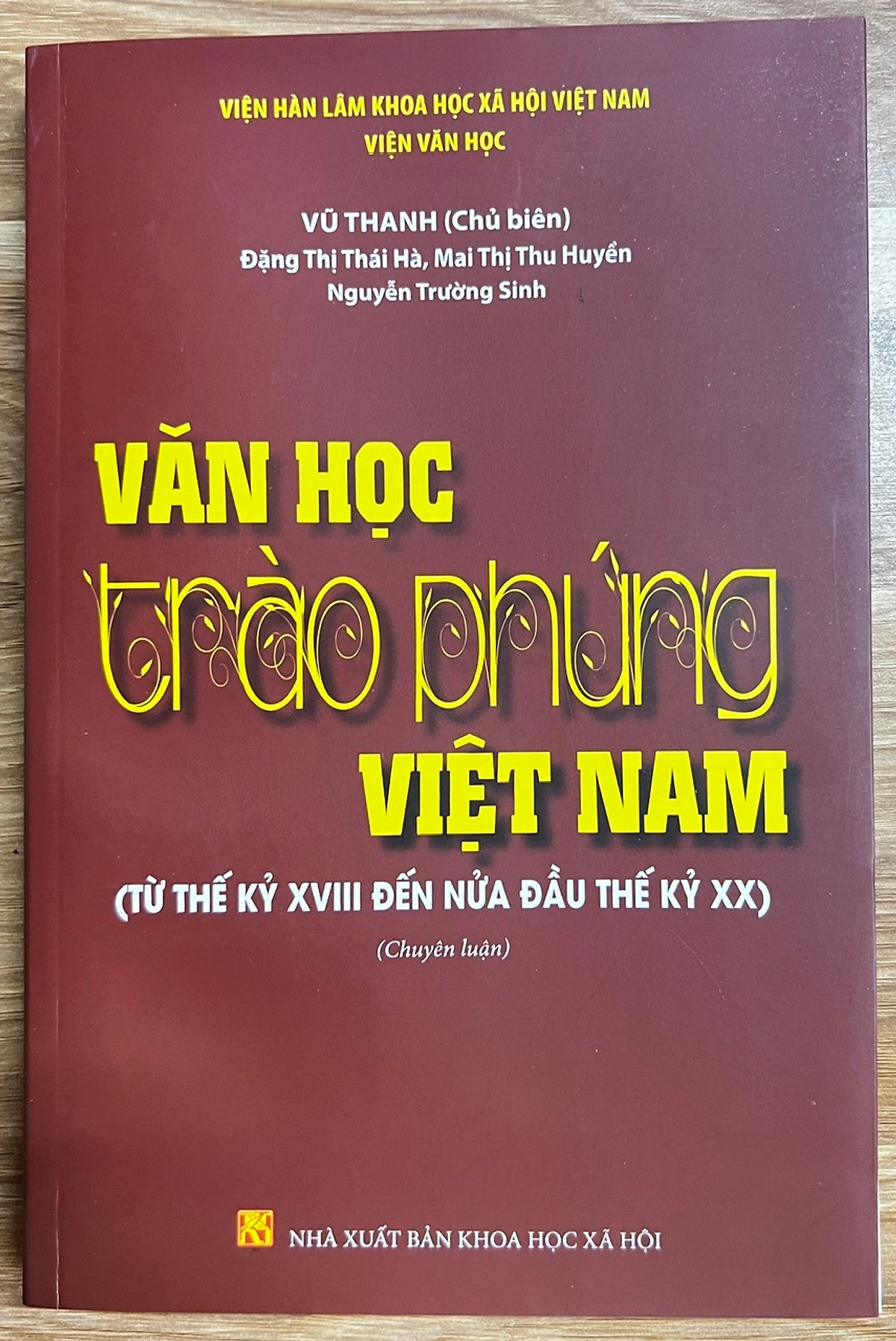 Sách - Văn Học Trào Phúng Việt Nam (Từ Thế Kỷ Xviii Đến Nửa Đầu Thế Kỷ Xx)
