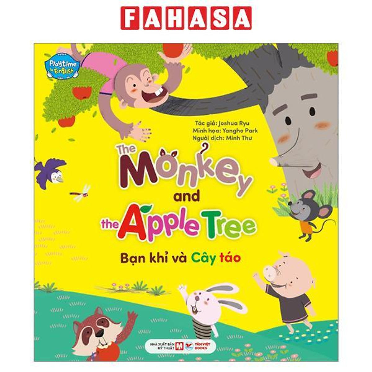 Sách - Playtime In English - Level 4 - Monkey And Apple Tree - Bạn Khỉ Và Cây Táo