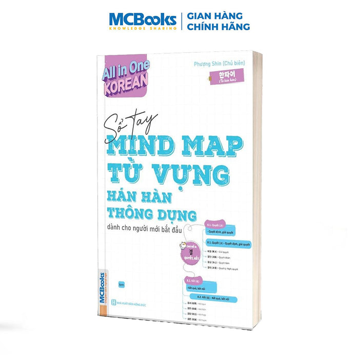 Sách - All In One Korean – Sổ Tay Mind Map Từ Vựng Hán Hàn Thông Dụng Dành Cho Người Mới Bắt Đầu