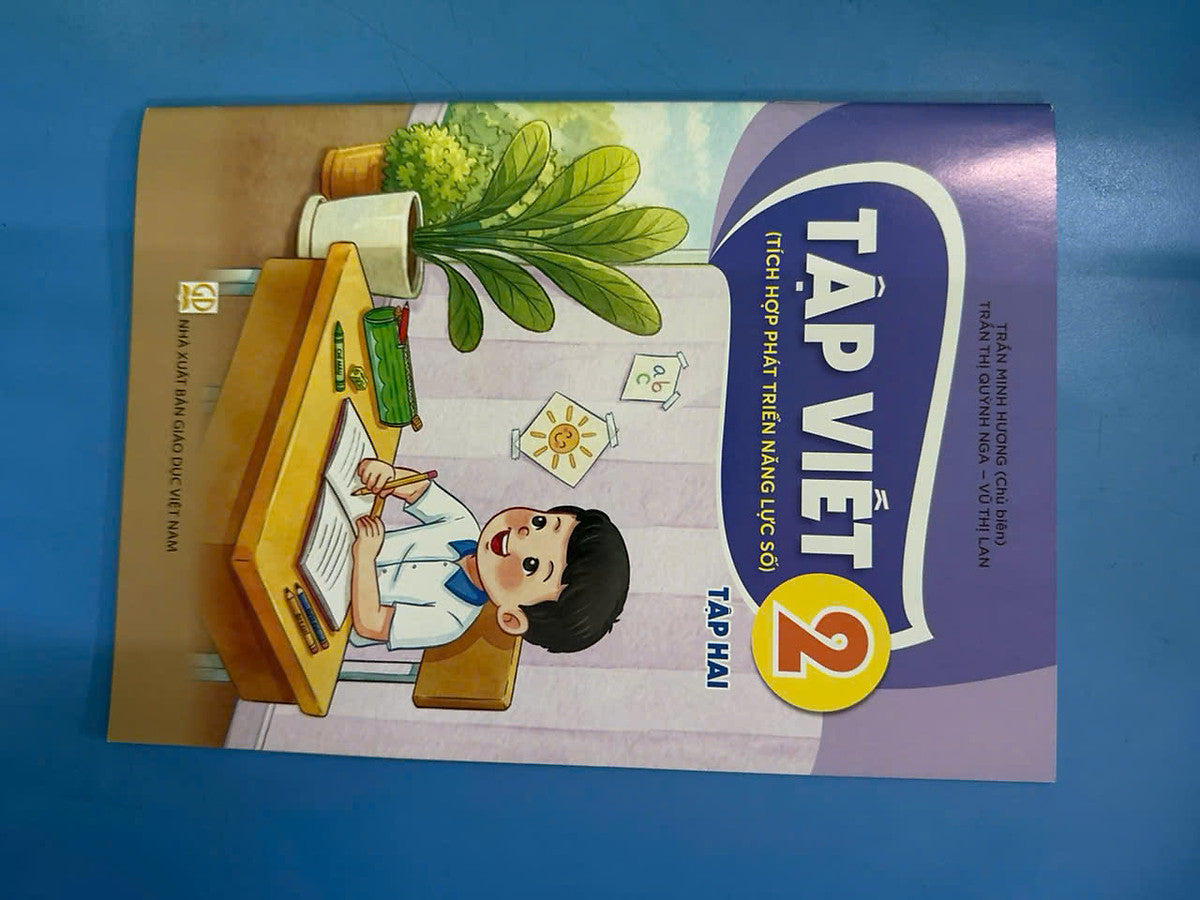 Sách Tập Viết 2- Tập Hai- Tích Hợp Phát Triển Năng Lực Số (Kèm Nilon Bọc Sách, Nhãn Tên)