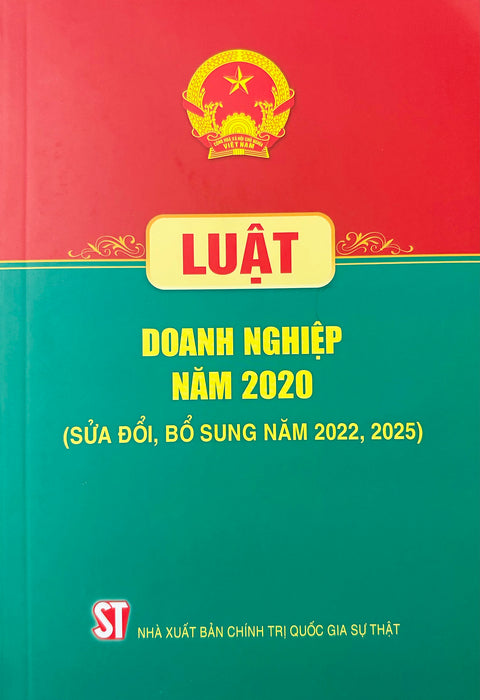 Luật Doanh Nghiệp Năm 2020 (Sửa Đổi, Bổ Sung Năm 2022, 2025)