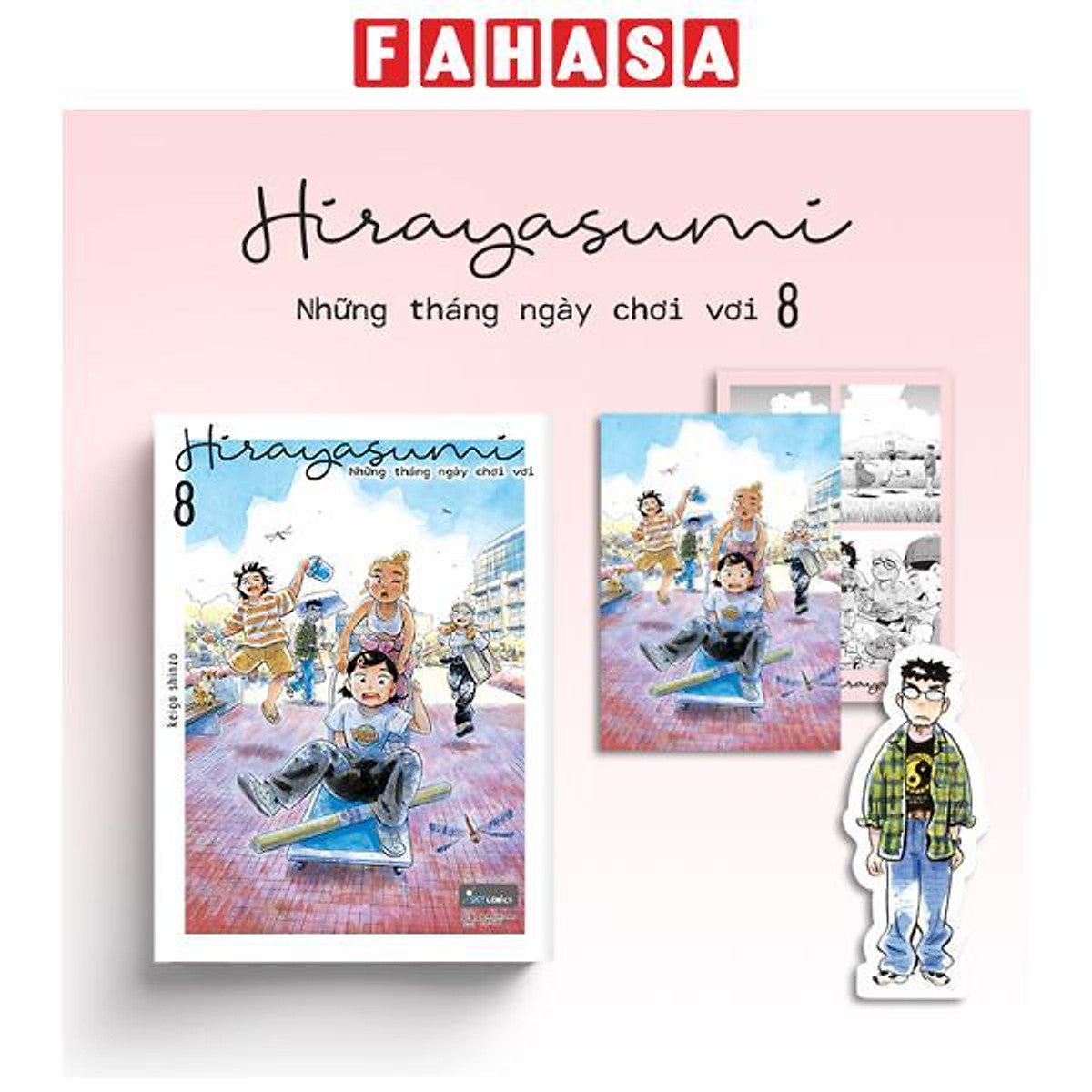 Sách - Hirayasumi - Những Tháng Ngày Chơi Vơi - Tập 8 - Tặng Kèm Bookmark Nhân Vật + Postcard Bồi Cứng