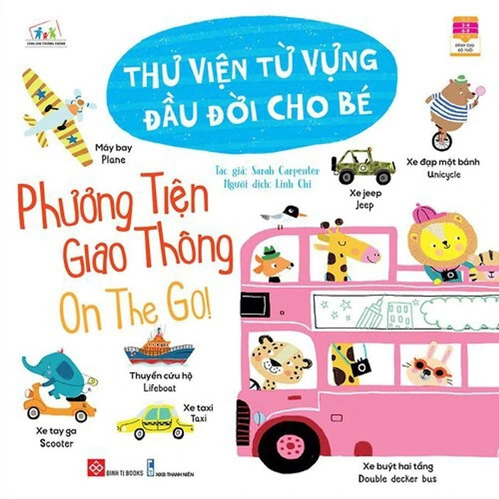 Sách - Thư Viện Từ Vựng Đầu Đời Cho Bé - Song Ngữ Việt - Anh Cho Trẻ 3 - 9 Tuổi - Đinh Tị Books