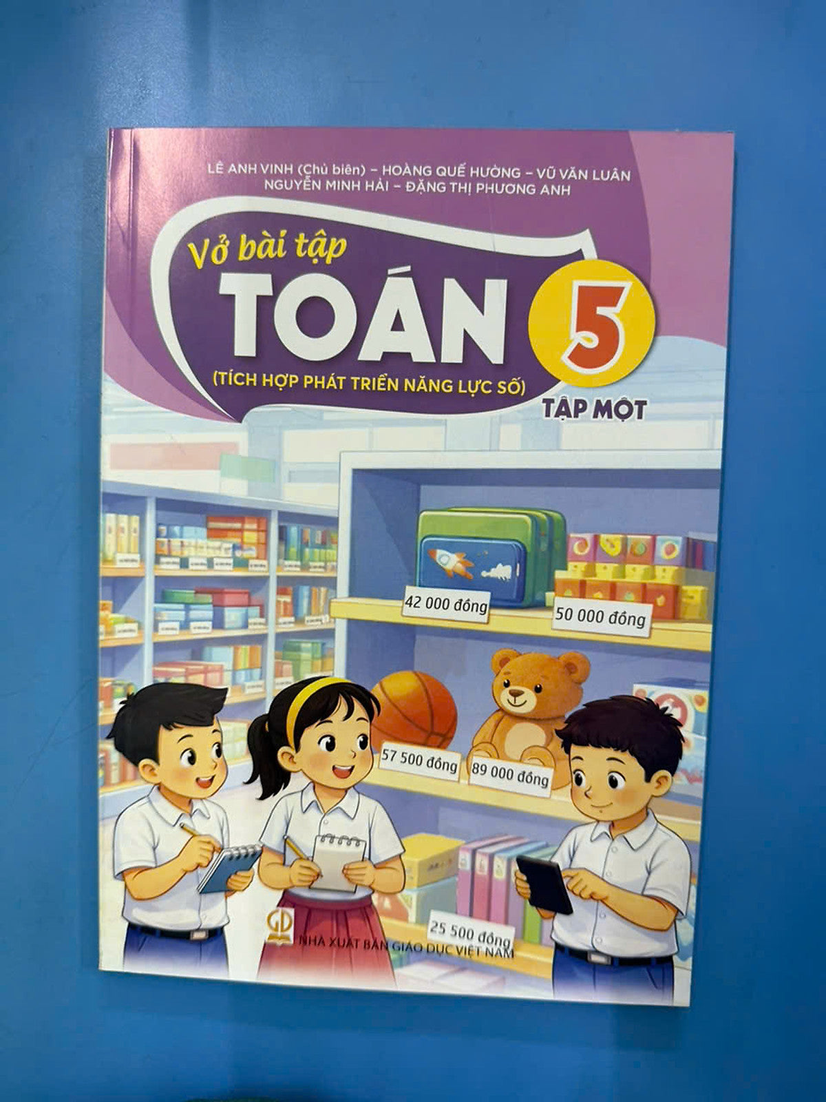 Sách Vở Bài Tập Toán 5- Tập Một- Tích Hợp Phát Triển Năng Lực Số (Kèm Nilon Bọc Sách, Nhãn Tên)