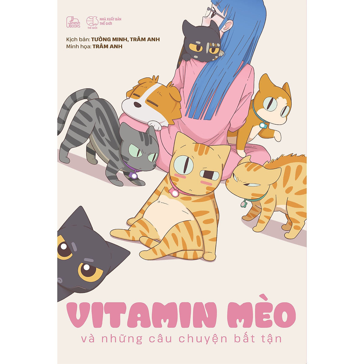 Sách Vitamin Mèo Và Những Câu Chuyện Bất Tận - Tường Minh, Trâm Anh - Truyện Tranh Hài Hước