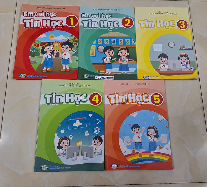 Sách - Em Vui Học Tin Học 1,2,3,4,5 - Bản Mới Nhất (Kp)