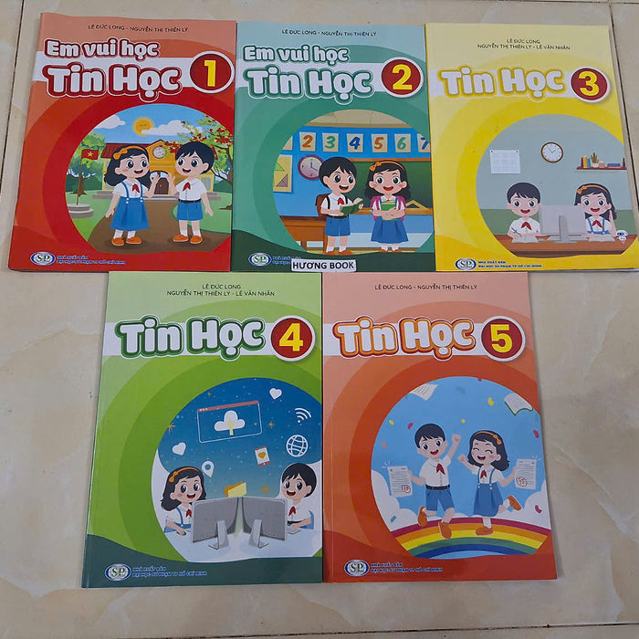 Sách - Em Vui Học Tin Học 1,2,3,4,5 - Bản Mới Nhất (Kp)