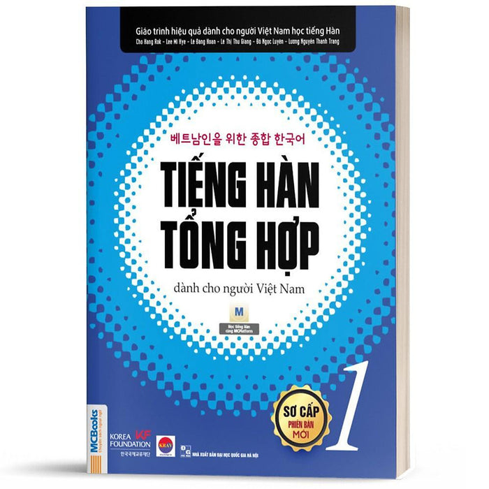 Sách - Tiếng Hàn Tổng Hợp Dành Cho Người Việt Nam - Sơ Cấp 1 - Sách Bài Học - Bản Trắng Đen - Mcbooks