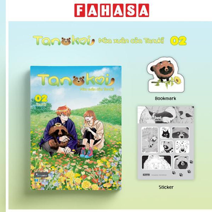 Sách - Tanukoi - Mùa Xuân Của Tanuki - Tập 2 - Tặng Kèm Bookmark Bồi Cứng + Sticker