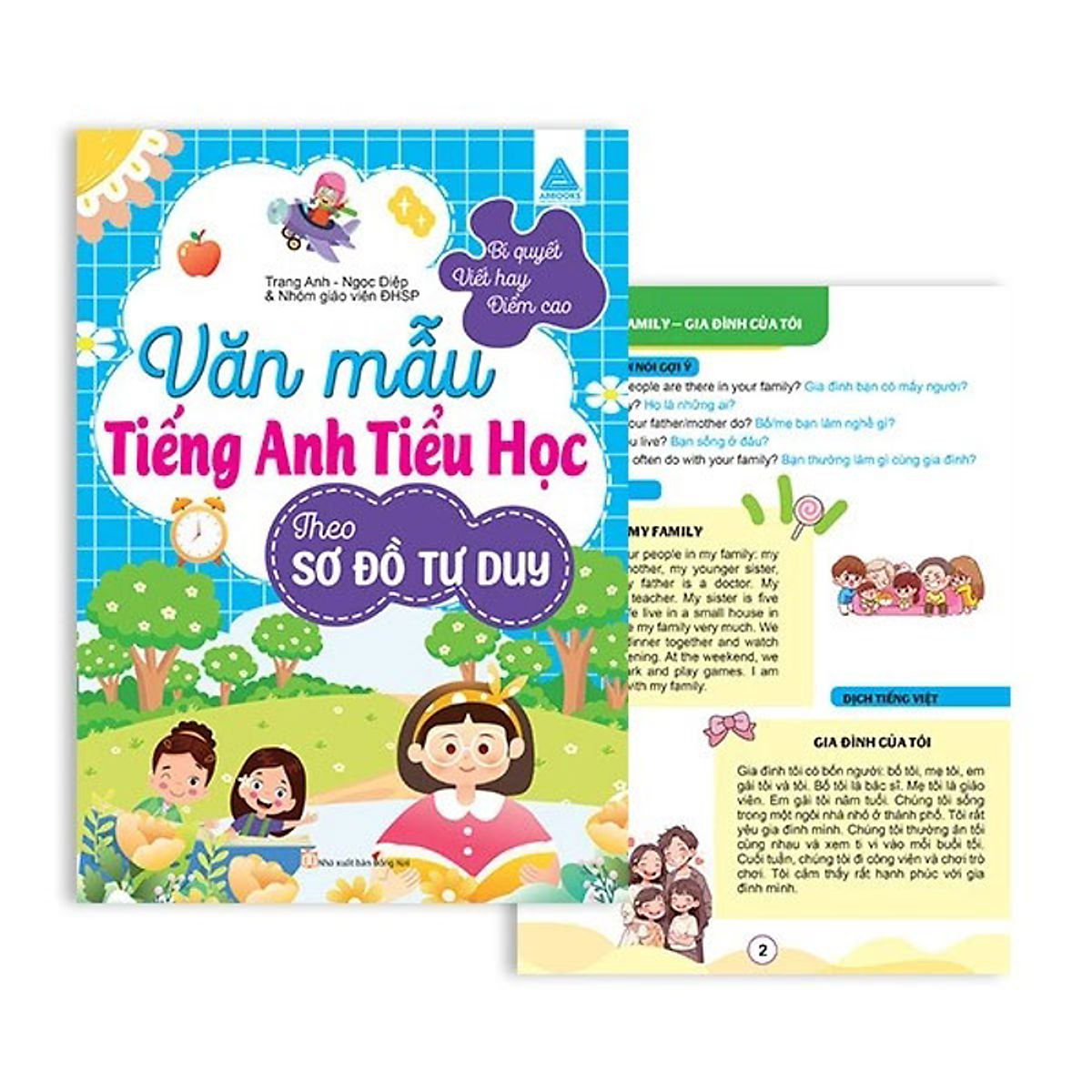 Sách Văn Mẫu Tiếng Anh Tiểu Học Theo Sơ Đồ Tư Duy - Bí Quyết Viết Hay Điểm Cao