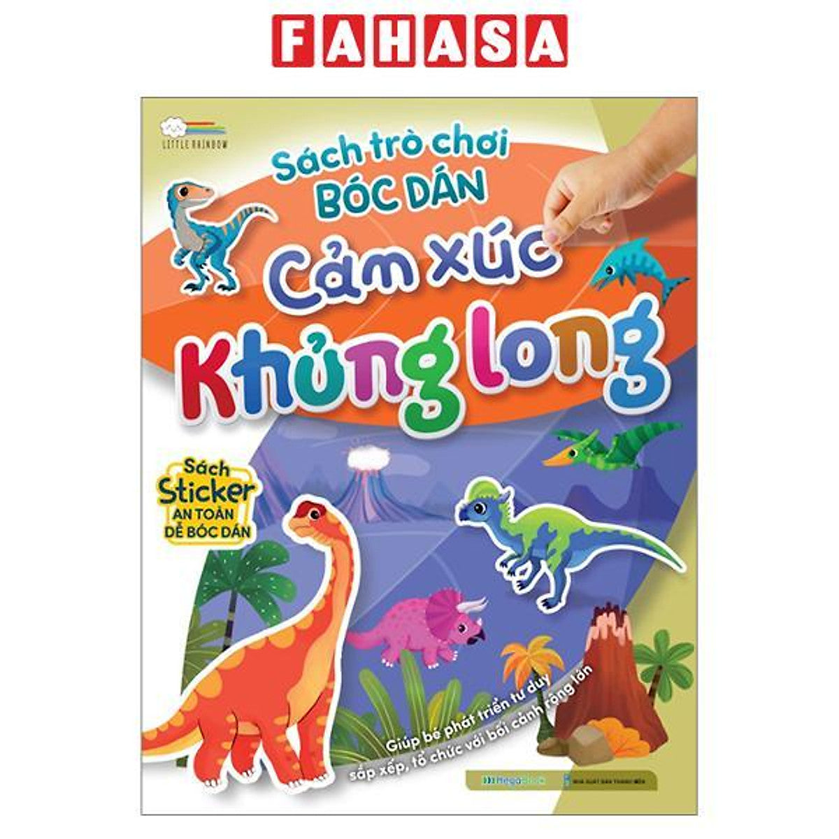Sách - Sách Trò Chơi Bóc Dán Cảm Xúc - Khủng Long