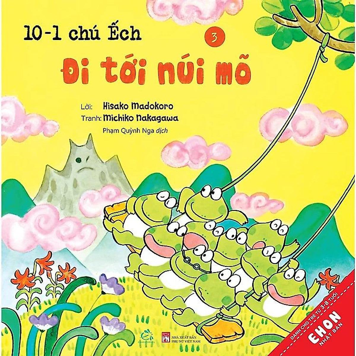Sách Ehon 10 Chú Ếch Dành Cho Trẻ Từ 3 - 8 Tuổi