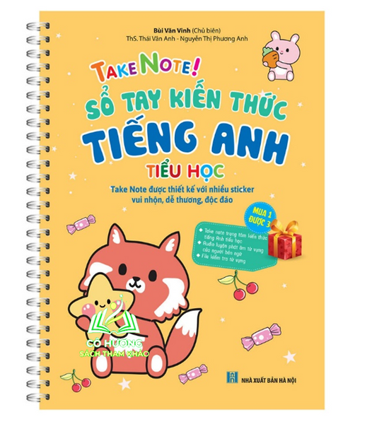 Sách - Take Note! Sổ Tay Kiến Thức Tiếng Anh Tiểu Học (Có Lò Xo) (Mt)