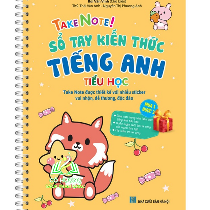 Sách - Take Note! Sổ Tay Kiến Thức Tiếng Anh Tiểu Học (Có Lò Xo) (Mt)