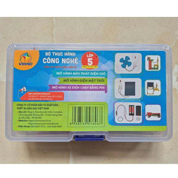 Bộ Thực Hành Công Nghệ - Dùng Cho Học Sinh Lớp 5 (Gồm Các Thiết Bị Điện, Điện Tử)