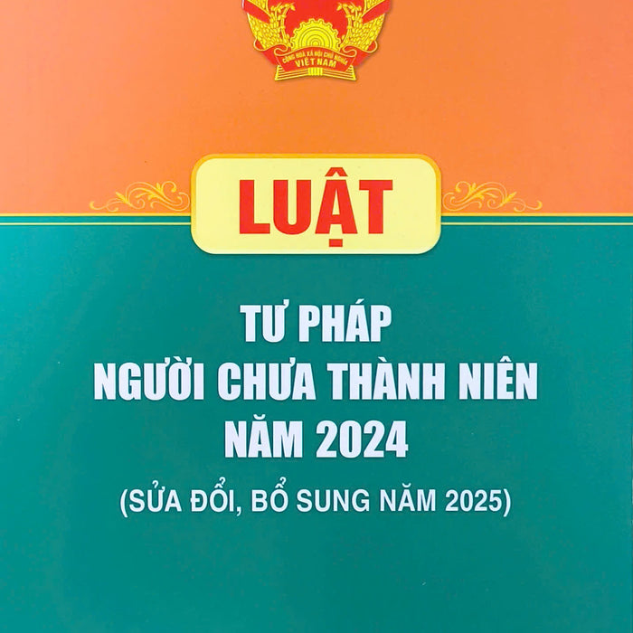 Luật Tư Pháp Người Chưa Thành Niên Năm 2024 (Sửa Đổi, Bổ Sung Năm 2025)