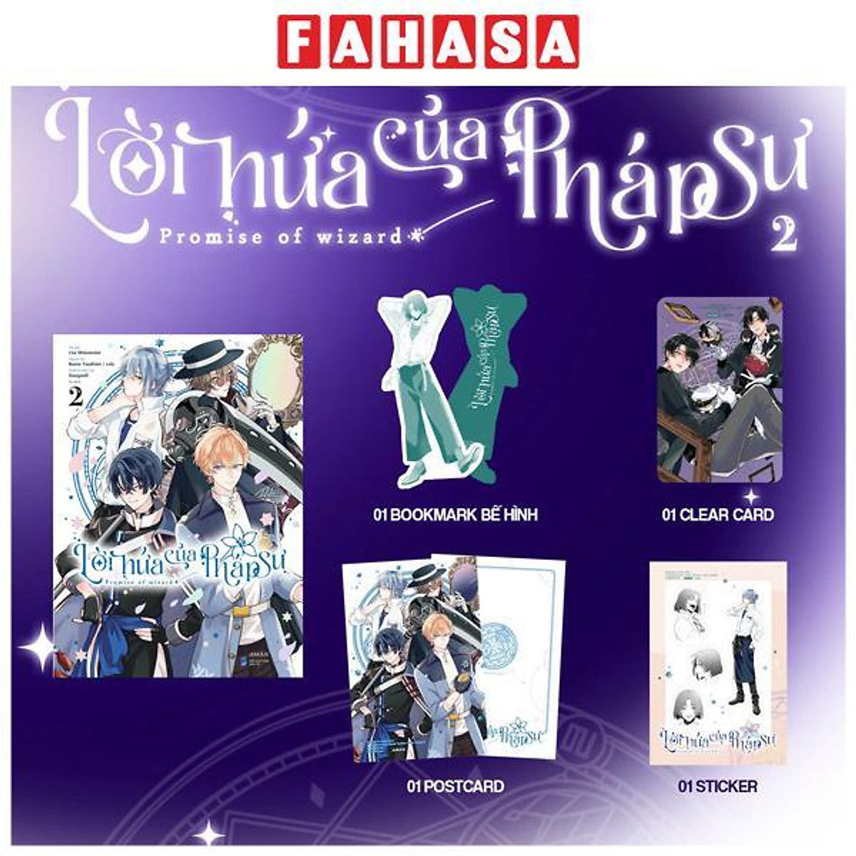 Sách - Lời Hứa Của Pháp Sư - Tập 2 - Tặng Kèm Bookmark Bế Hình + Sticker + Clear Card + Postcard